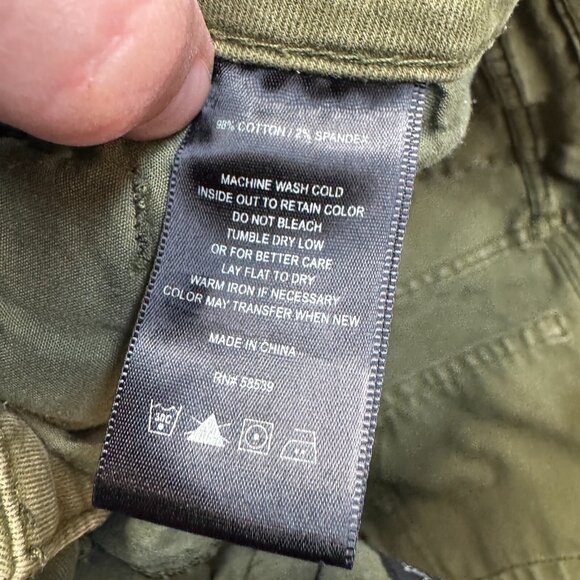 Kut from the Kloth Jeans Womens Size 16 Green Straight Denim Cotton Stretch - Picture 7 of 11